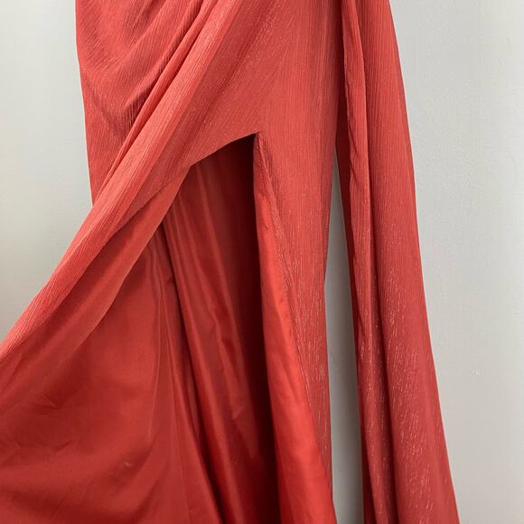 Ieena for Mac Duggal Draped One Shoulder Chiffon Gown Size 2 $398 49291 - Picture 6 of 16